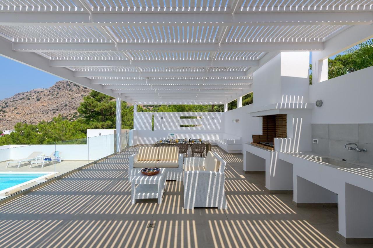 Villa Allegra With Pool In Pefkos, Lindos Area Pefki 外观 照片