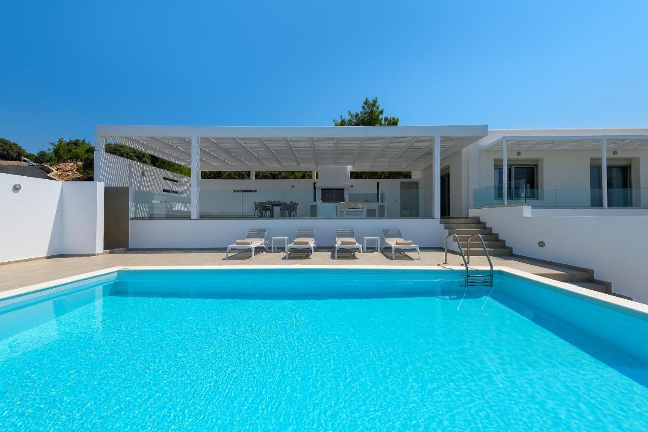 Villa Allegra With Pool In Pefkos, Lindos Area Pefki 外观 照片