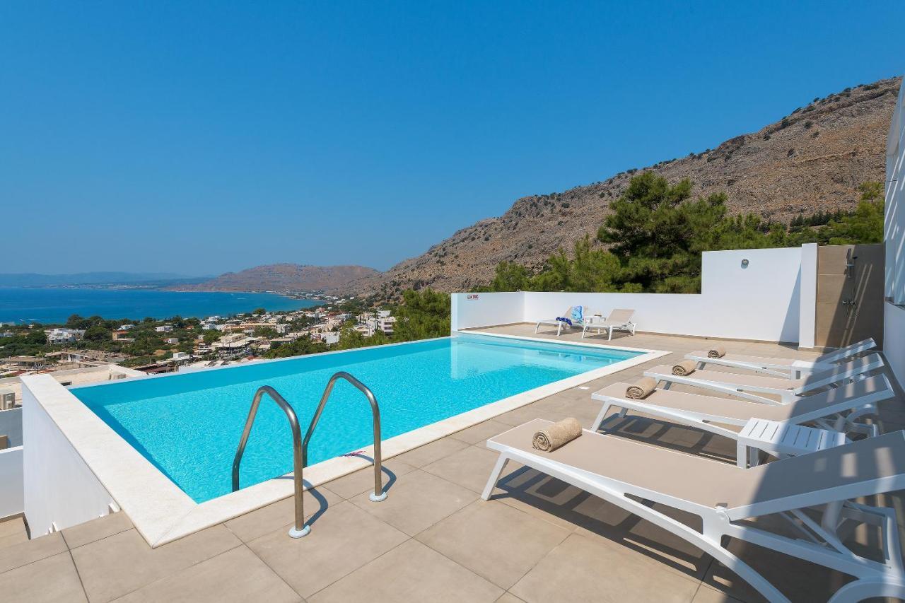 Villa Allegra With Pool In Pefkos, Lindos Area Pefki 外观 照片